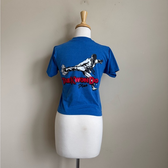 VINTAGE YOUTH SINGLE STITCH TAE KWON DO GRAPHIC T-SHIRT - Picture 6 of 6